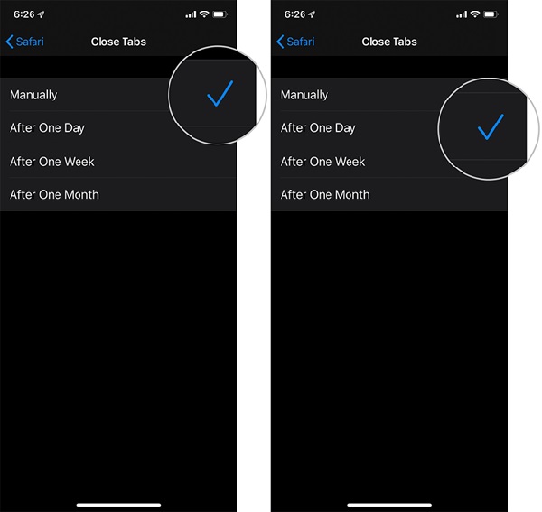 Cách tự đóng tab trong Safari – Bước 3