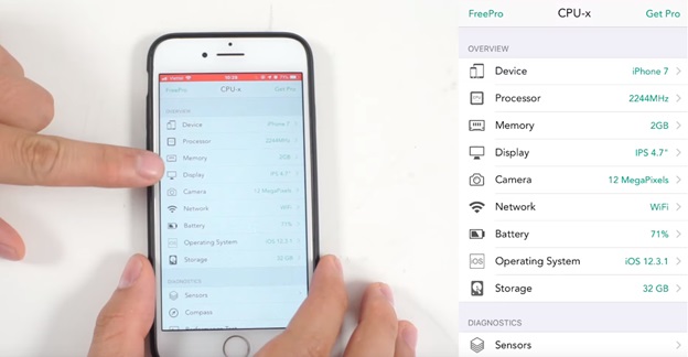 Kiểm tra hoạt động RAM iPhone