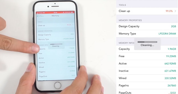 Thực hiện Clean up để giải phóng dung lượng RAM