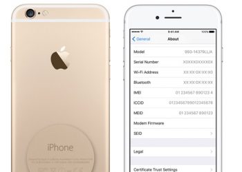Số serial iPhone đã được ẩn vào bên trong máy