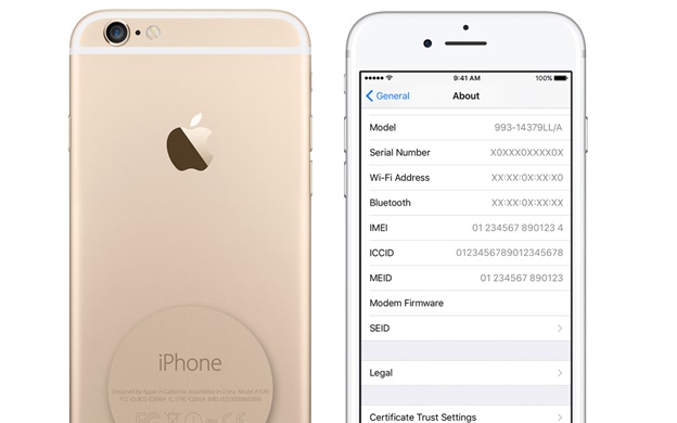 Số serial iPhone đã được ẩn vào bên trong máy