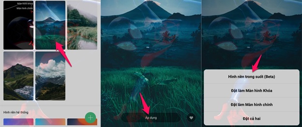 Chọn hình ảnh muốn đặt làm hình nền trong suốt