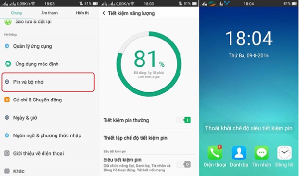 Các hãng sản xuất Trung Quốc thường tích hợp rất nhiều tính năng trên smartphone, đặc biệt là chế độ tiết kiệm pin 