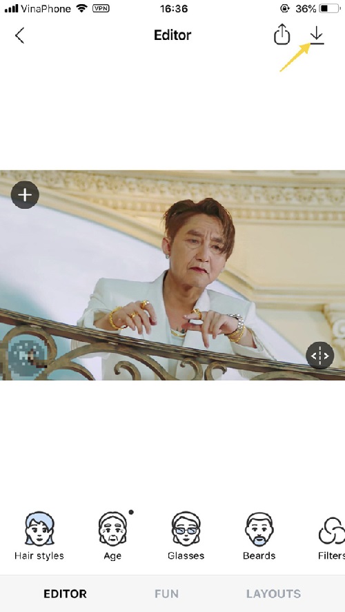 Ảnh sau khi đã chọn chế độ Age (1)