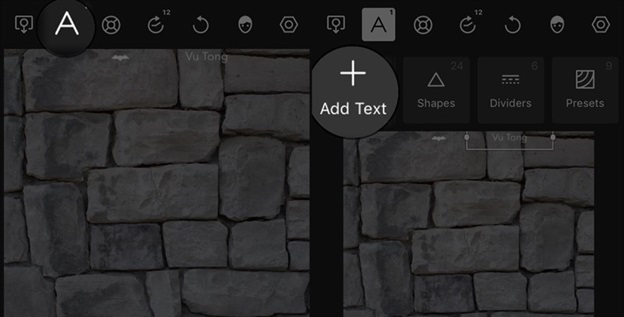Gõ các ký tự cần thiết rồi điều chỉnh vị trí cho phù hợp với biểu tượng đã thêm trước đó.