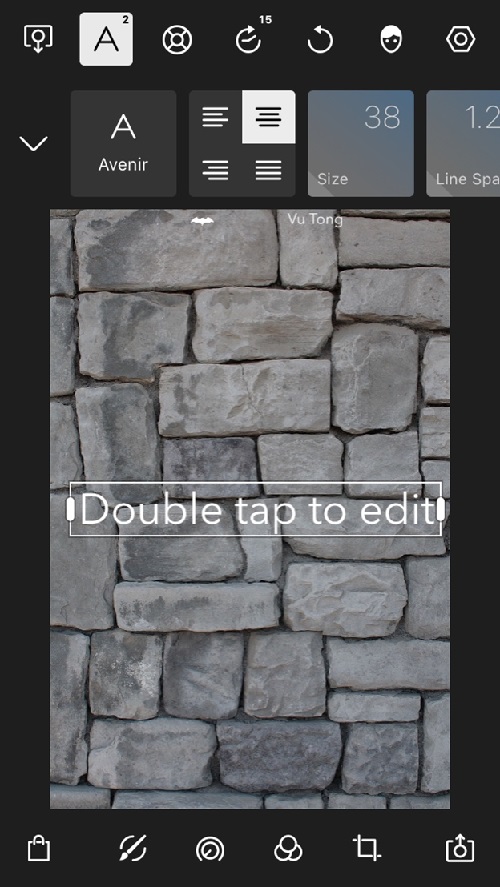 Phần text đã được thêm