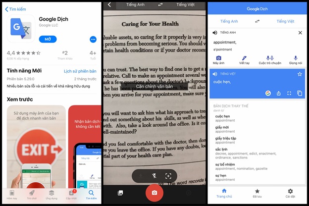Ứng dụng Google dịch