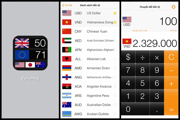 Ứng dụng đổi tiền tệ