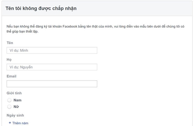 Các thông tin cần điền và kèm theo giấy tờ tùy thân