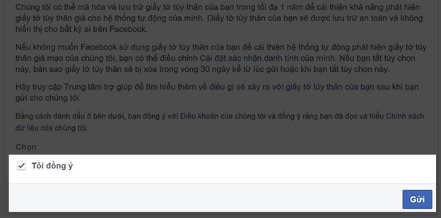 Nhấn gửi là xong