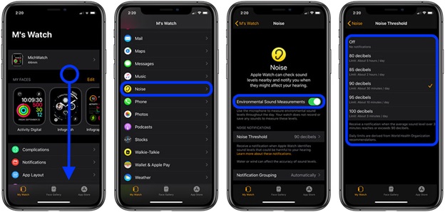Mở ứng dụng Noise thủ công