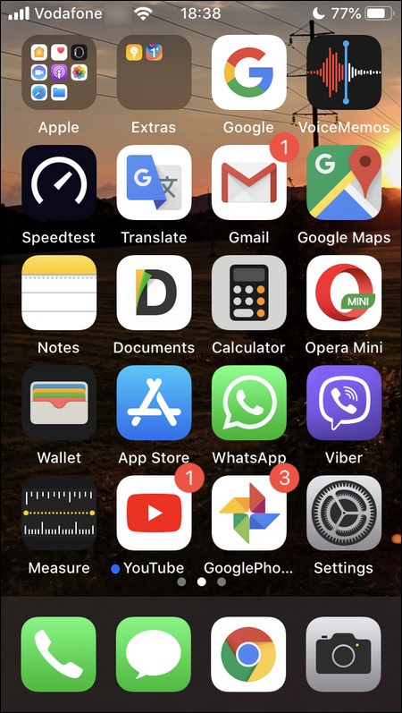 Màn hình sau khi đã cài đặt thu phóng 