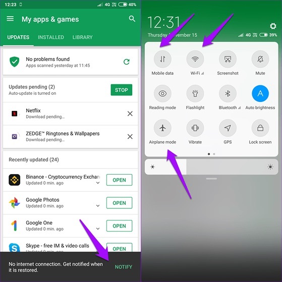 Kiểm tra lại kết nối wifi trên điện thoại