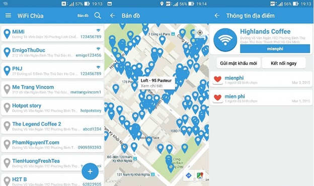 Ứng dụng hỗ trợ dùng Wi-Fi chùa