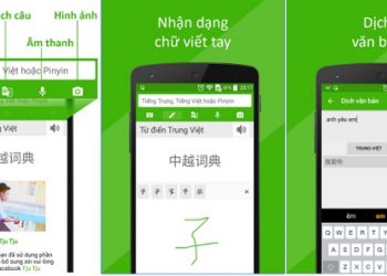 Ứng dụng Bản dịch Tiếng Trung - Việt và ngược lại
