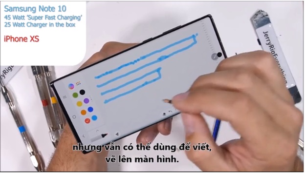 Bút vẫn viết được trên màn hình