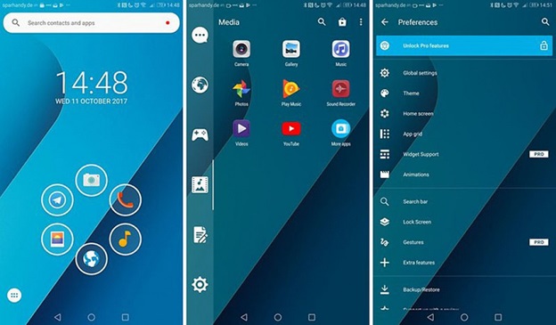 Cài đặt trình khởi chạy mới trên smartphone