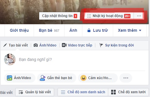 Nhật ký hoạt động