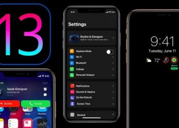Giao diện màn hình chế độ Dark Mode độc đáo trên iOS 13
