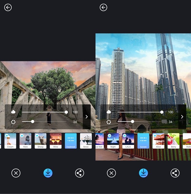Một số ảnh ghép mây đẹp và ảo trên ứng dụng Picnic