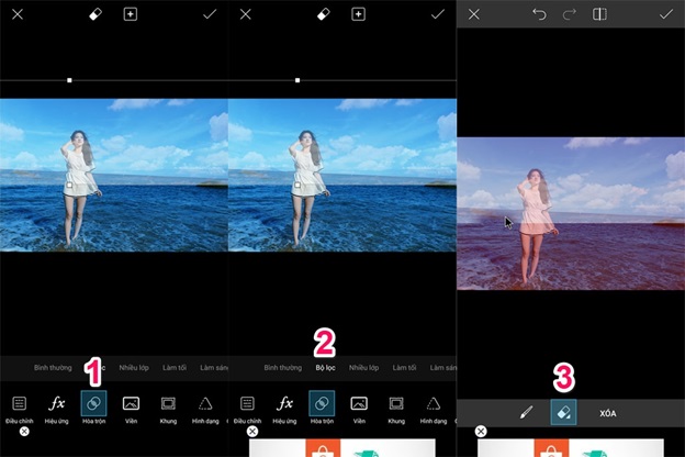 PicsArt giao diện tiếng việt rất dễ hiểu và dễ sử dụng