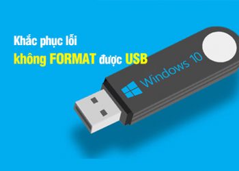 Lỗi không format được USB