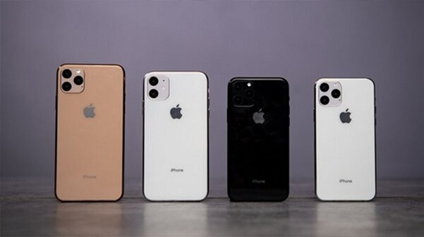 iPhone 11 Pro Max, iPhone 11, iPhone 11 Pro màu Đen và iPhone 11 Pro màu Trắng