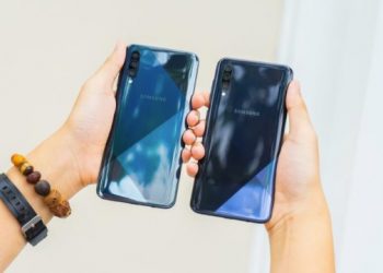 Galaxy A50s sở hữ thiết kế ấn tượng với mặt cắt kim cương hiệu ứng gardient bắt mắt