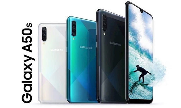 Samsung Galaxy A50s giá 7.590.000 đồng, 3 màu đen, trắng và xanh lục