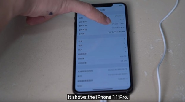 Sau khi “độ” thông tin máy vẫn giữ nguyên bản gốc là iPhone 11 Pro