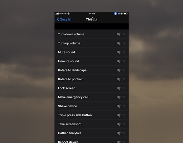 Bạn có thể điều chỉnh và kích hoạt các lệnh theo ý mình tùy vào mục đích sử dụng.