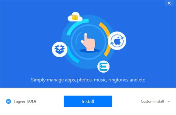 Nhấn Install để khởi chạy chương trình