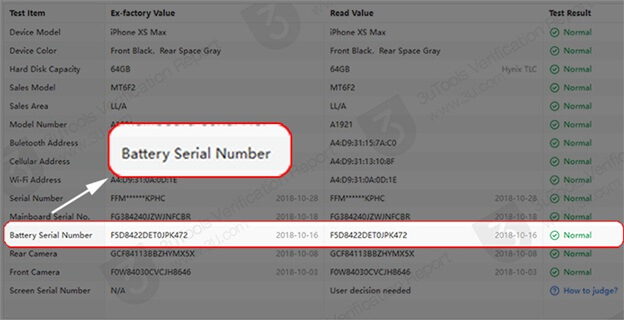 Trạng thái xanh Normal cho thấy pin iPhone chính hãng 100%