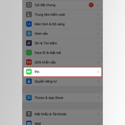 Kiểm tra pin trên iPhone