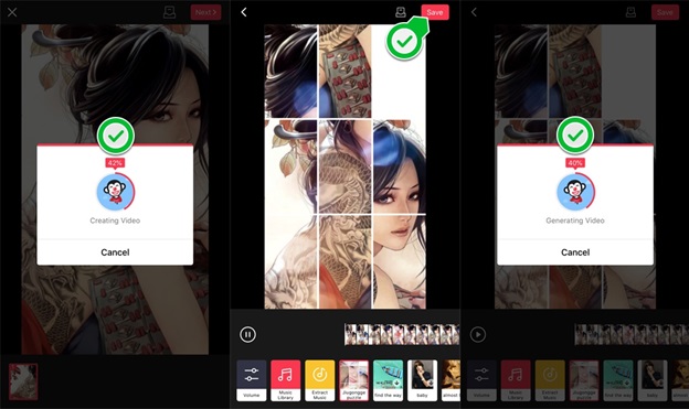 Sau khi hoàn tất quá trình chuyển đổi, bạn lưu video về máy