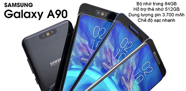 A90 sở hữu màn hình không hề có bất cứ khiếm khuyết nào trên màn hình