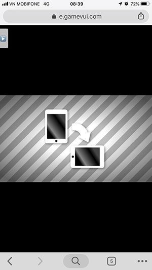 Xoay màn hình khi chơi game hoặc ứng dụng chỉnh sửa