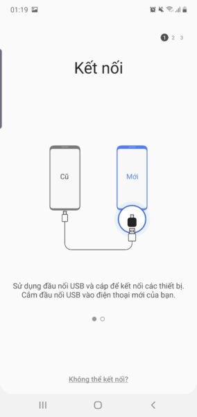 Bước này mới kết nối cáp từ Note 10 sang iPhone