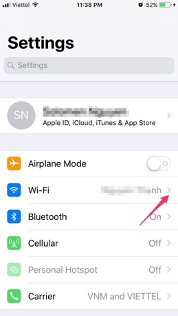 Kết nối với 1 mạng wifi nếu chưa kết nối.