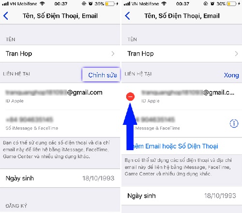 Thay đổi địa chỉ nhận email cho tài khoản iCloud 