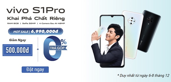 Vivo công bố giá bán Vivo S1 Pro chính thức tại Việt Nam