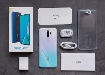 Mở hộp OPPO A9 2020 màu Trắng Ngọc Thạch