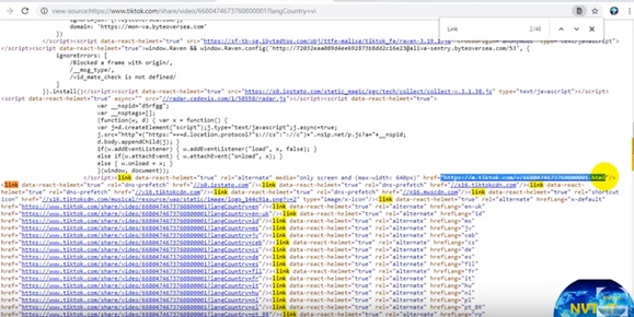 Gõ “Link” và copy dòng link như trên