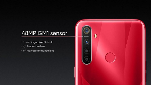 Camera sau của Realme 5s được nâng cấp lên 48MP.