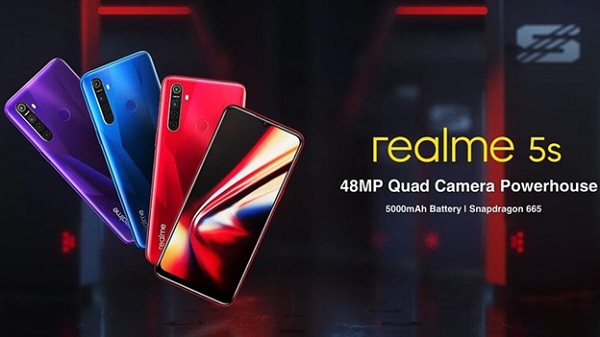 Thời lượng pin Realme 5s tương tự như Realme 5.