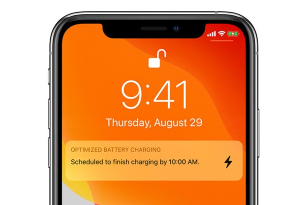 Thông báo tối ưu hóa sạc pin được hiện trên màn hình điện thoại.