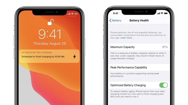 iOS 13 cung cấp tính năng tối ưu hóa sạc pin.