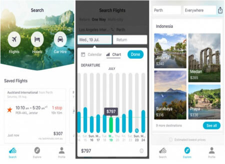 Tìm kiếm giá vé từ chính hãng hàng không và đại lý
