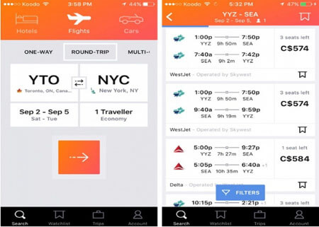 So sánh giá vé máy bay theo từng thời điểm 