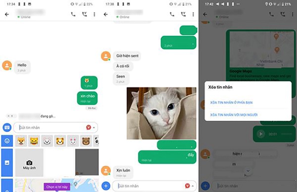 Giao diện và các tính năng Vmessage trên điện thoại Vsmart